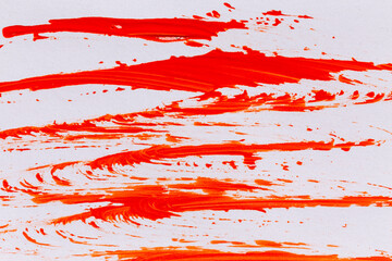 acrylic red orange paint texture background