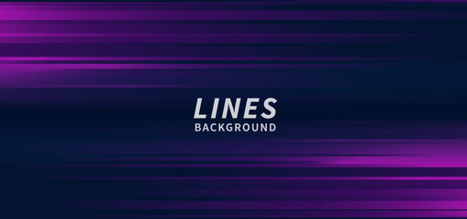 Obraz premium Abstract horizontal light purple and dark blue stripe lines background. You can use for ad, poster, template, business presentation.