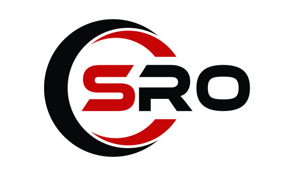 SRO three letter swoosh logo design vector template | monogram logo | abstract logo | wordmark logo | letter mark logo | business logo | brand logo | flat logo | minimalist logo | text | word | symbol