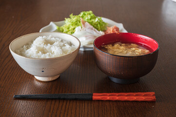 シンプルな朝食