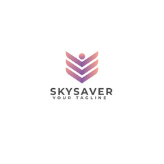 Skysaver logo vector illustration .