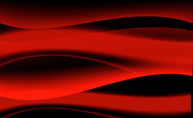 Abstract background of red and black color with waves. The concept of the infinity of the ether.