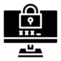 password glyph icon