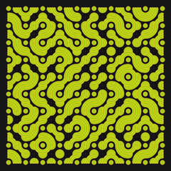 Color truchet tiling connections illustration