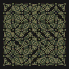 Color truchet tiling connections illustration