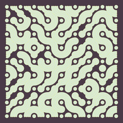 Color truchet tiling connections illustration