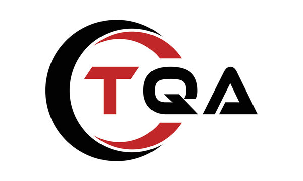 TQA three letter swoosh logo design vector template | monogram logo | abstract logo | wordmark logo | letter mark logo | business logo | brand logo | flat logo | minimalist logo | text | word | symbol