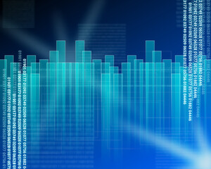 digital technology number background.