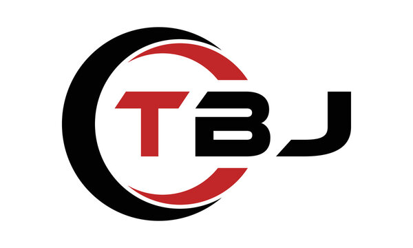TBJ three letter swoosh logo design vector template | monogram logo | abstract logo | wordmark logo | letter mark logo | business logo | brand logo | flat logo | minimalist logo | text | word | symbol