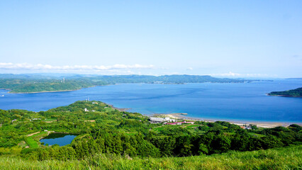 長崎県平戸市の川内峠からの景色
