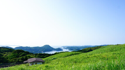 長崎県平戸市の川内峠からの景色
