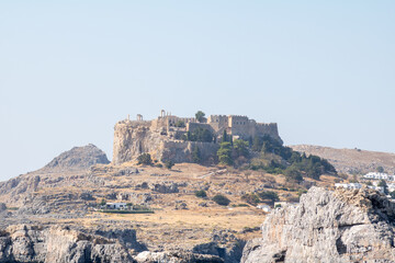 Acropolis of Lindos in Rhodes, Greece