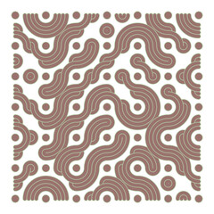 Color truchet tiling connections illustration