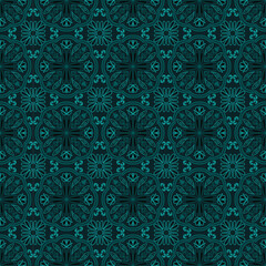 Floral Seamless Pattern Background Garden Nature Damask Aboriginal Ornament Art