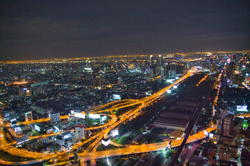 Fototapeta premium Bangkok in der Nacht