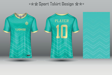 Soccer jersey mockup abstract geometric pattern sport t-shirt design