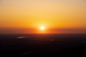 Sonnenuntergang über Salzburg, Österreich 