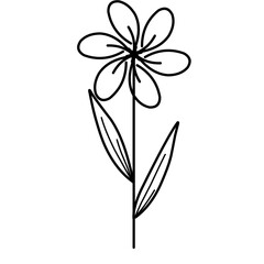 Flowers lineart