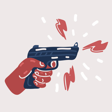 Vector illuatration of Gunshot