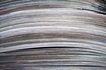 Stack of the fresh printed color photos