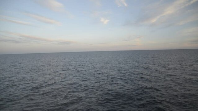 Ocean horizon with calm waters