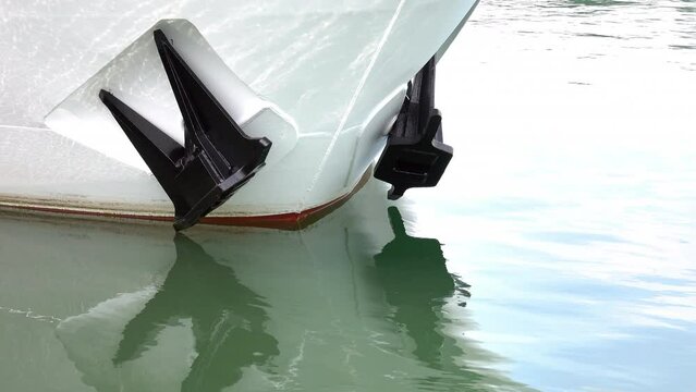Detail Schiff im Hafen