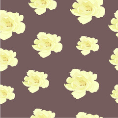Floral Flowers pattern vector wellpaper ornament rose peone