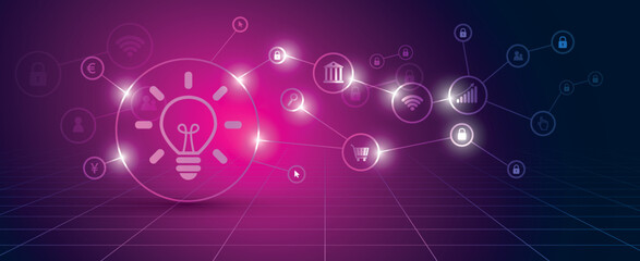 icona, idea, lampadina,  energia
