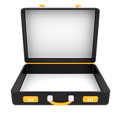 3d icon business empty briefcase