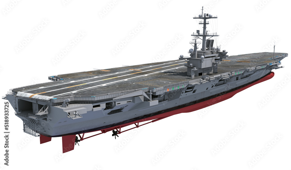 Canvas Prints aircraft carrier military warship, navy 3d rendering ship