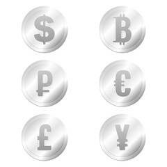 dollar sign icon set