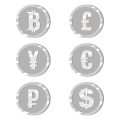 dollar currency symbols. vector illustration