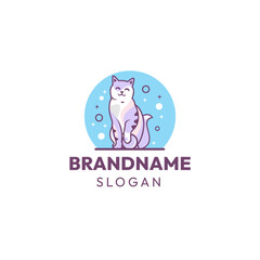 Cat logo design, vector and illustration