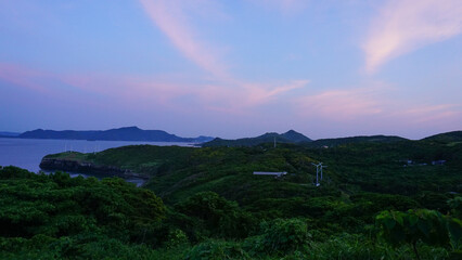 長崎県平戸市の大バエ灯台から見える風景