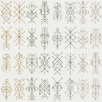 Runic geometric pattern