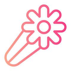 hair clip gradient icon