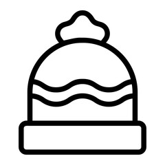 beanie line icon