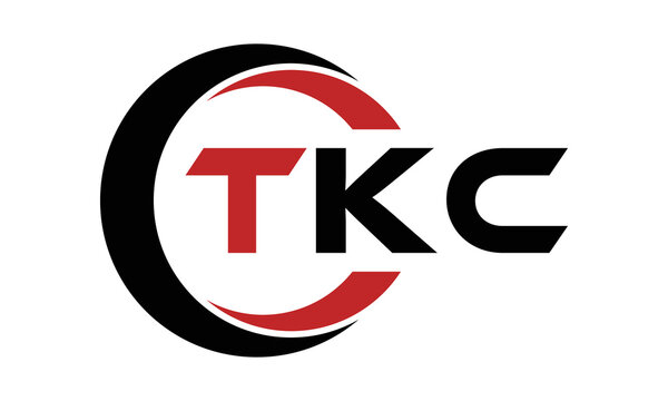 TKC three letter swoosh logo design vector template | monogram logo | abstract logo | wordmark logo | letter mark logo | business logo | brand logo | flat logo | minimalist logo | text | word | symbol