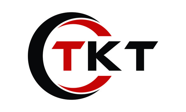 TKT three letter swoosh logo design vector template | monogram logo | abstract logo | wordmark logo | letter mark logo | business logo | brand logo | flat logo | minimalist logo | text | word | symbol