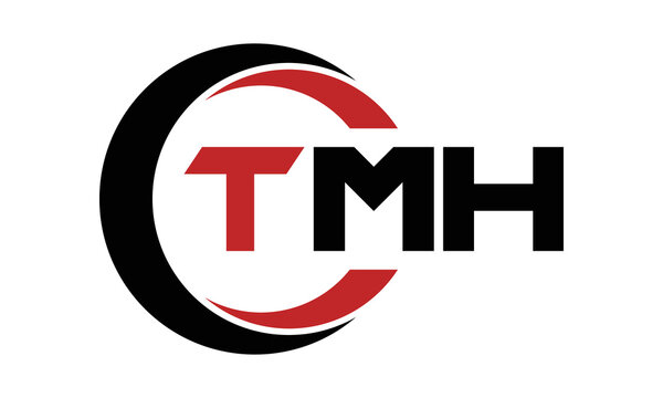 TMH three letter swoosh logo design vector template | monogram logo | abstract logo | wordmark logo | letter mark logo | business logo | brand logo | flat logo | minimalist logo | text | word | symbol