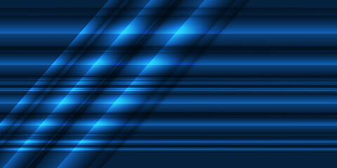 Obraz premium Futuristic blue light background