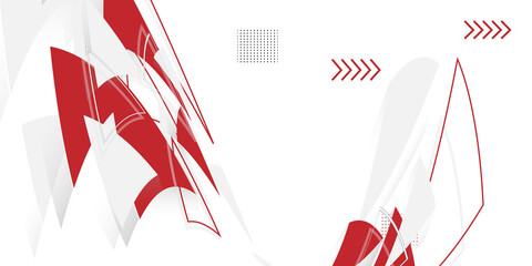 Abstract white and red background