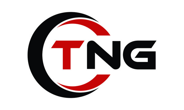 TNG three letter swoosh logo design vector template | monogram logo | abstract logo | wordmark logo | letter mark logo | business logo | brand logo | flat logo | minimalist logo | text | word | symbol