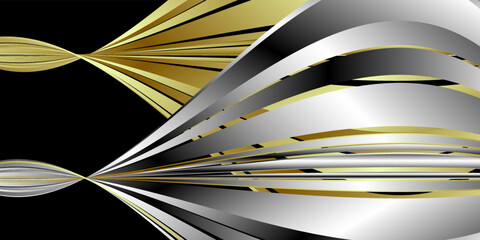 Luxury gold and silver background