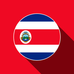 Obraz premium Country Costa Rica. Costa Rica flag. Vector illustration.