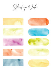sticky note pastel texture watercolor