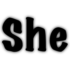 she
