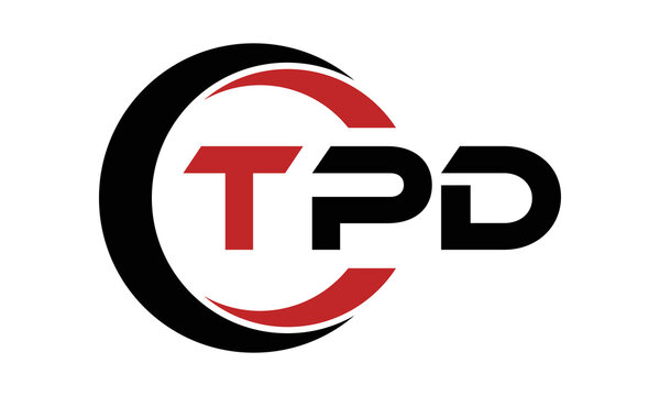TPD three letter swoosh logo design vector template | monogram logo | abstract logo | wordmark logo | letter mark logo | business logo | brand logo | flat logo | minimalist logo | text | word | symbol