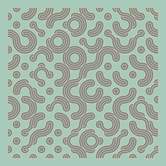 Color truchet tiling connections illustration