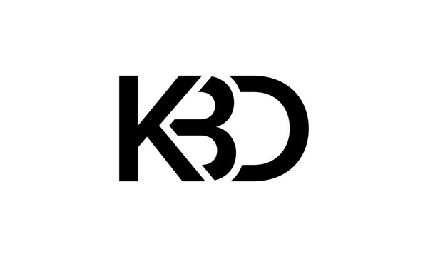 KBD Letter Logo Design Template Vector